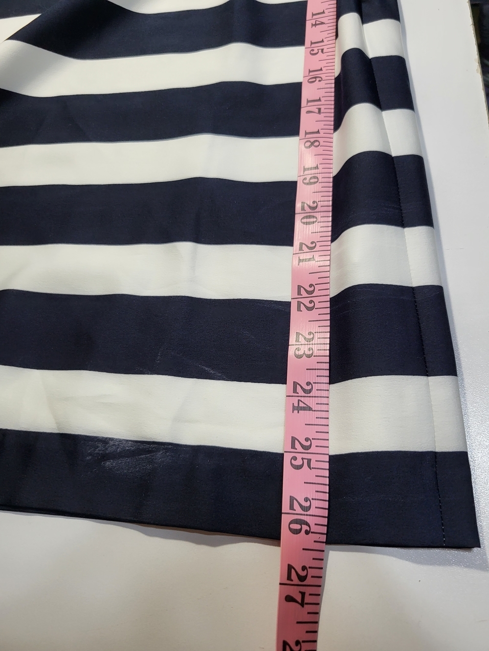 J. Crew White and Navy Striped Slip Dress - Picture 4 of 9